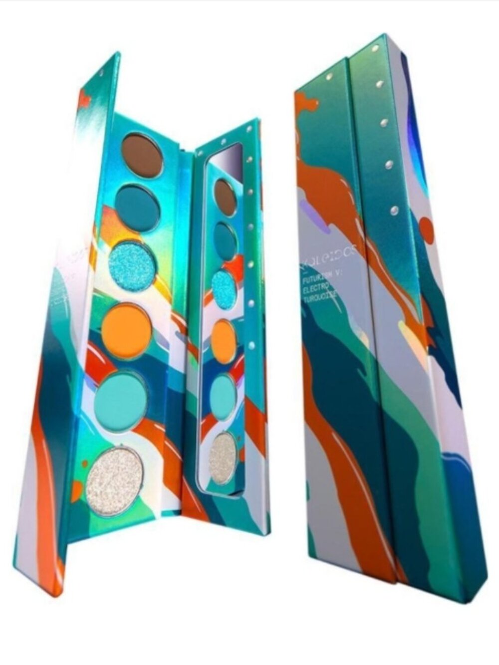 KALEIDOS ‘Futurism V: Electro-Turquoise’ Eyeshadow Palette - 6 shades